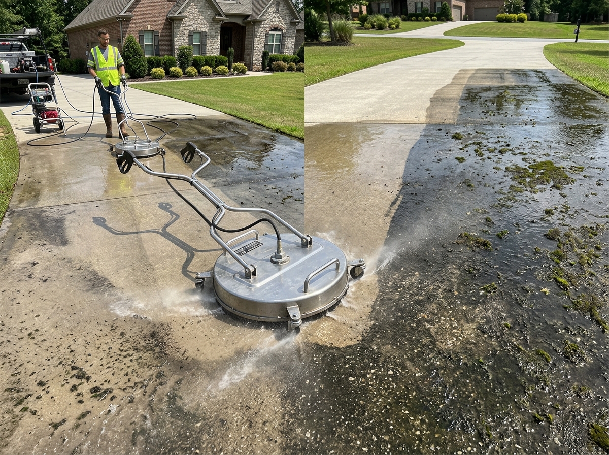 Driveway Pressure Washing